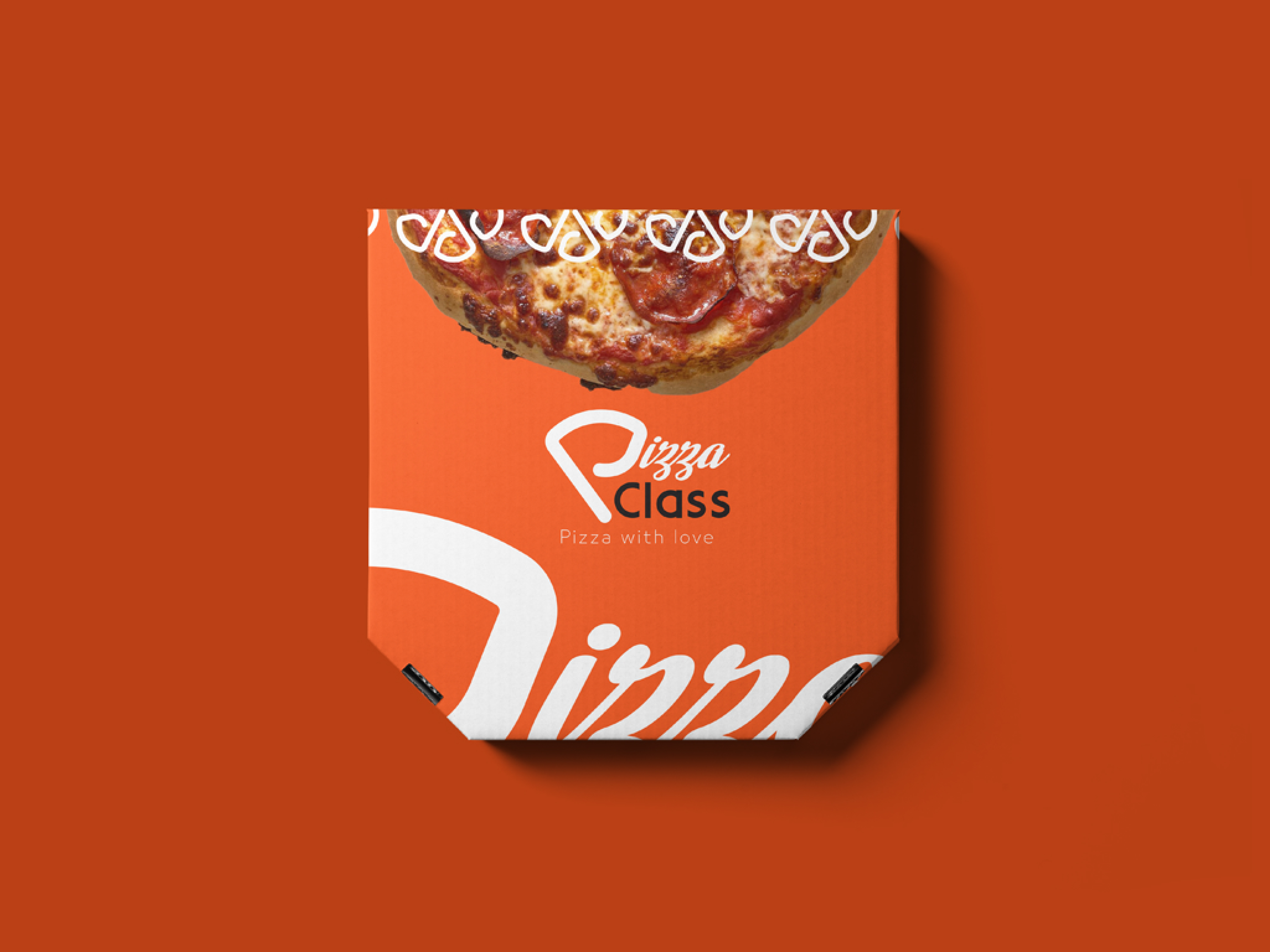 Pizza Class social media branding application including Instagram templates and Facebook cover designs